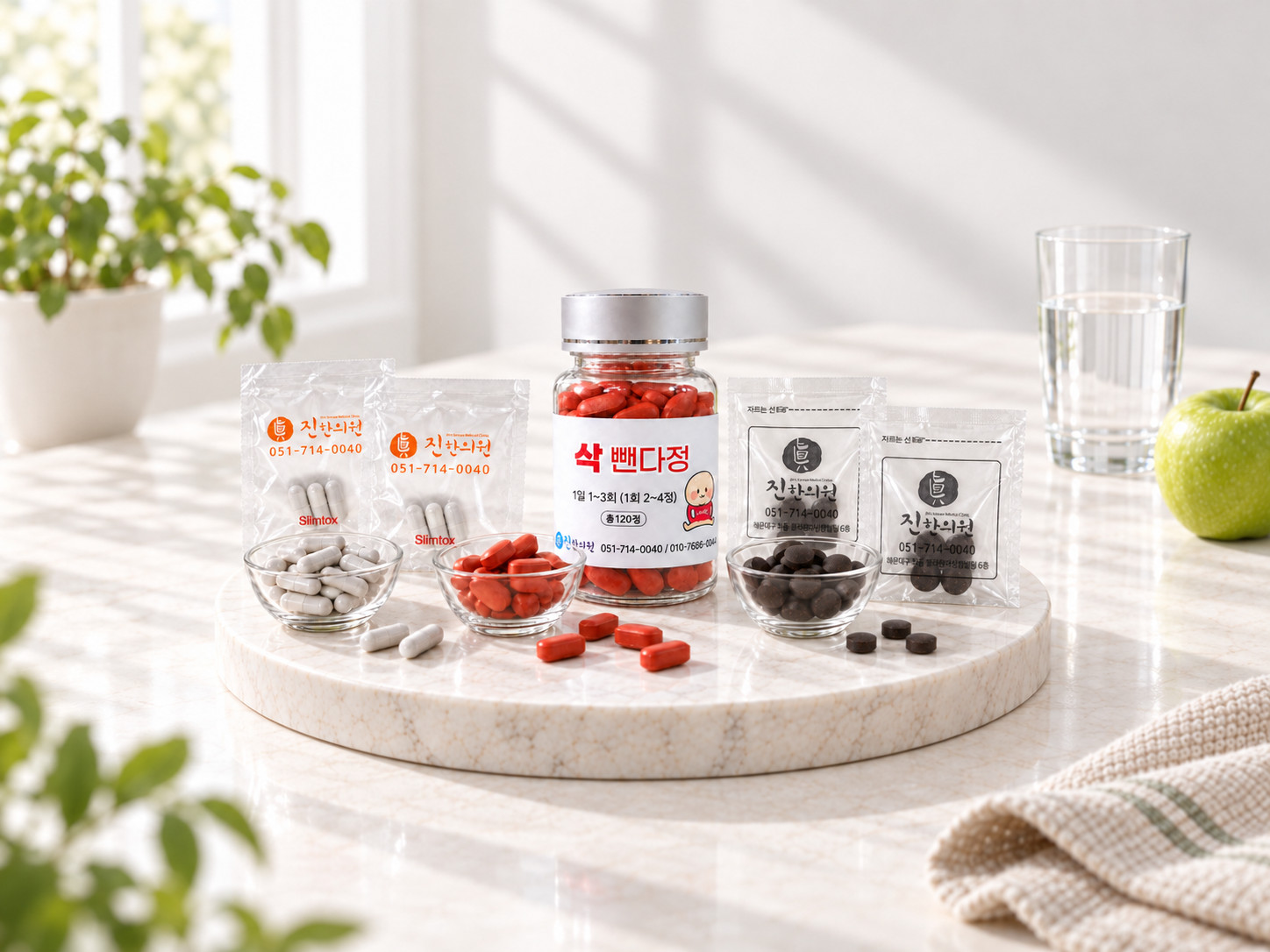 슬림톡, 삭뺀다정, 블랙정 제품